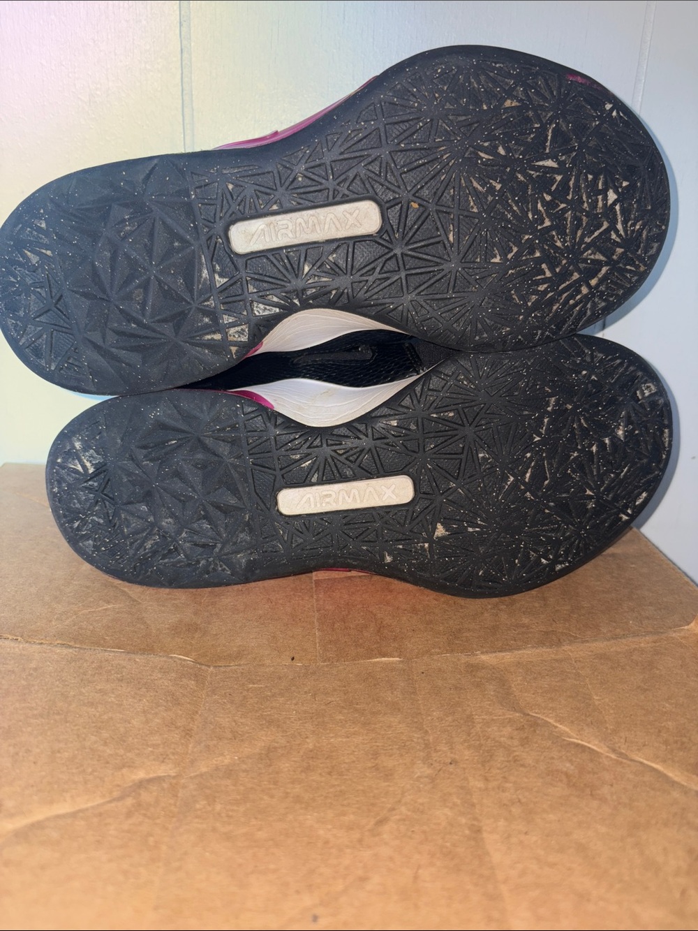 Nike Women’s Black Sneakers with Pink Accents size 9.5 - Picture 3 of 5